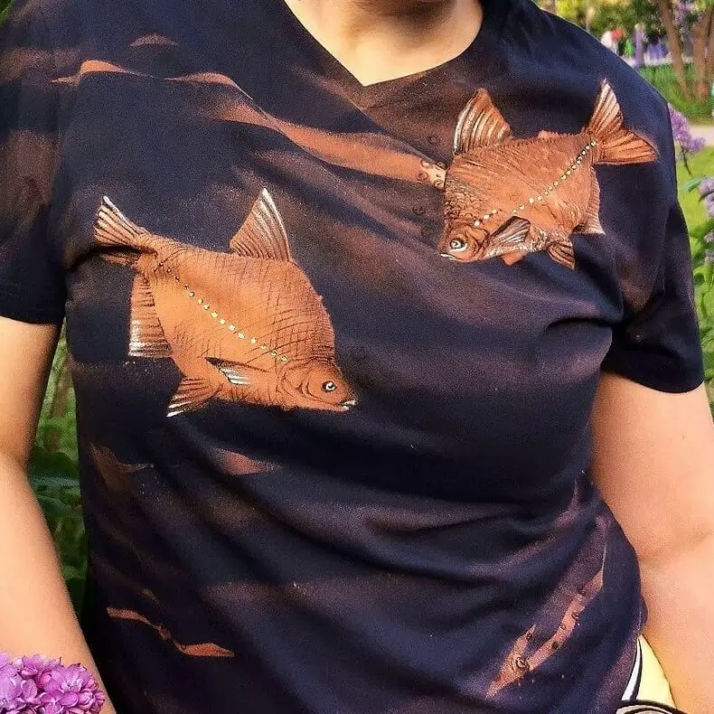 Роспись одежды: Амурский лещ